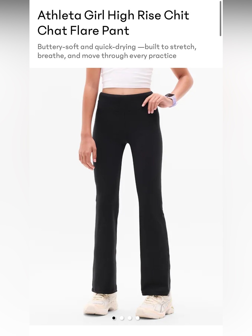 Athleta Girl High Rise Chit Chat flare